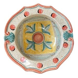 Horchow- Vtg Italian Hand Painted Serving Bowl Italy From Neiman Marcus